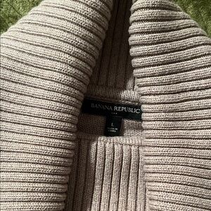 Banana Republic Tan Cowl Neck Sweater